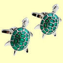 Men CuffLink Creative Green Turtle Modelling Men Elegant Wedding CuffLinks