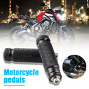 2x Aluminum Motorcycle Rear Footrests M8 Foot Pegs Pedals Motor Bike Parts
