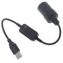 Car Lighter Socket USB 5V To 12V Converter Adapter Wired Controller Connecto Gw