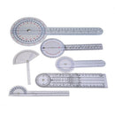 6Pcs Medical Spinal Ruler Spinal Finger Goniometer Protractors Multi-Ruler