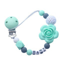 Baby Pacifier Clips Holder Chain Silicone Beads Food Grade Pacifier Chains  U9H5
