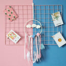 Circular Handmade Feather LED Dreamcatcher Hanging Household Decor Ornament Home