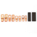 260 PCS Ring Lug Terminal Mixed Shrink Tubing Sets,120PCS Terminals + 140PC