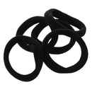 5 Pcs Black Stretchy Band Hair Tie Ponytail Holders K1P2