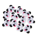 10X Panda Cabochon Flatback Horse Hair Bow Center Craft Embellish `US