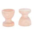 2x Egg Cup Holder Wooden Kitchen Dinning Table DIY Crafts Home Garden Decor FT