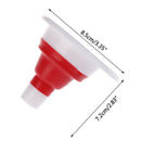 Silicone Gel Foldable Collapsible Oil Water Funnel Hopper Kitchen Cooking Too&+
