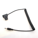 Dtap Coiled Power Cable Straigth Plug DC for BMPC Camera Anton Bauer Battery