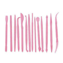 14Pcs DIY Cake Modelling Tools Set Fondant Clay Carve Mold Top Mould Pen B8C1