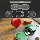 Transparent Purse Leather Craft Acrylic Wallet Bag Pattern Stencil Template T FT