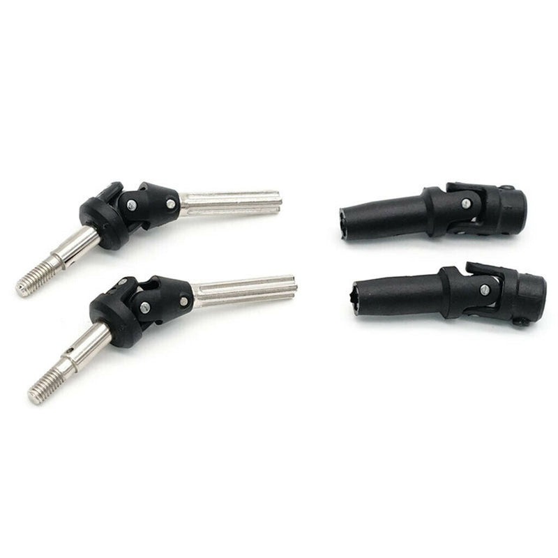 2Pcs Black Axle Transmission Drive Shaft for 1:12 Feiyue FY03 4WD Desert Car