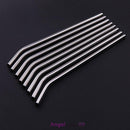 8Pcs Stainless Steel Metal Drinking Straw Straws with 3 Cleaner Brush Kit
