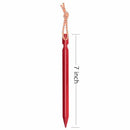 7 inch Outdoors Aluminum Alloy e Tent Stakes, 12PCS Tent Pegs