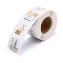 1Roll/500pcs Merry Christmas Wall Stickers Christmas Decorations for Home XSEAU