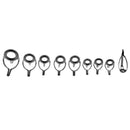 18pcs Fishing Rod Guide Tip Eye Ring for Rod Building 6# 8# 10# 12# 16# 20#