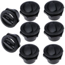 4 Pair Boat Interior Side Roof Air Exhaust Vent Ventilation Outlet Black 70x45mm