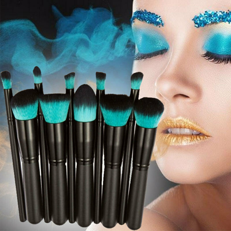 10pcs Women Lady Professional Soft Cosmetic Eyebrow Shadow Makeup Brush S BRF