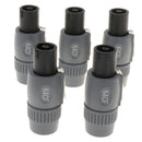 5 Pieces 71mm 4-Pin Audio Cable Plug Sockets For K4CF Ohm Connector