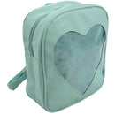 Clear Candy Backpacks Transparent Love Heart School Bags for Teen Girls Kid