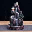 Mountain River Handicraft Incense Holder Backflow Ceramic Burner Censer Art