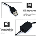 Car LED Atmosphere Ambient Star Light USB RGB Music Interior Decor Light w/ RC
