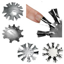 4 Styles Easy French Line Edge Nail Cutter Stencil Smile Shape Trimmer Clipper