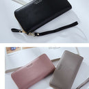 Wrist Band Women Long Clutch Wallet Large Capacity Wallets Female Purse Lad