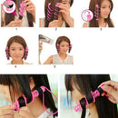 2Pcs Hair Styling Tools Hair Care Natural Big Wave Curls Rollers Curlers Cu U4L3
