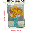 5D DIY Full Round Drill Diamond Painting Flowers Art Embroidery Kits (B908)