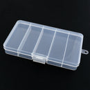Lightweight Portable 5 Compartments Fishing Lure Medicine Storage Box Case