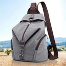 Canvas Backpack School Bag Casual College Travel Purse Shoulder Bag For Men
