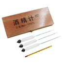 3pcs Hydrometer Alcoholmeter Spirit Meter 0-40%, 0-70%, 0-100% + Thermometer
