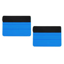 2x Vehicle Car Vinyl Film Wrapping Squeegee Felt Edge Stickers Scraper