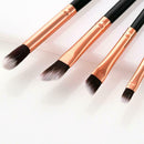 12pcs Flat Eyeshadow Lip Makeup Brushes Kit Eyebrow Brush Cosmetic Tool Set