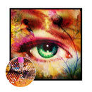 Eye Colorful World DIY Full Round Diamond Painting Rhinestone Art Handwork