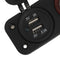 12V Dual USB 3.1A Car Charger Power Socket LED Rocker Switch Panel