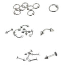 Lot 85X Wholesale Bulk Lots Body Jewelry Eyebrow Piercing Belly Tongue Bar Ring