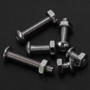 170Pcs M4 Stainless Steel Hex Drive Button Head Socket Cap Bolts Screws Nut L5C1