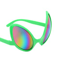 Novelty Alien Party Glasses Fancy Dress Costume Green Frame Colorful Lens