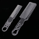 Clear Plastic Anti-static Barber Hairdressing Clipper Comb, Flat Top Fine