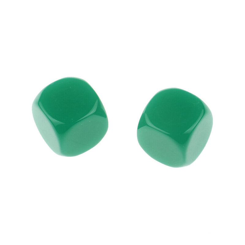 50 Pieces Opaque Blank Dice D6 for D&D RPG MTG Party Games Orange + Green