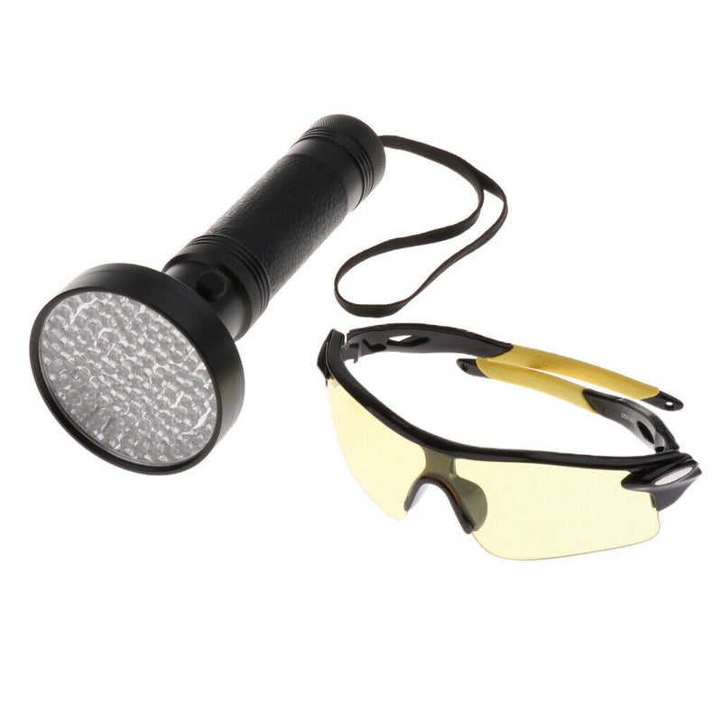 100LED UV BlackLight UV Flashlight for Pet Dog Cat Stains, Scorpions