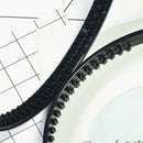 10 Pieces White Black Plastic Frame Dual Row Teeth Hair Hoop Head Band for