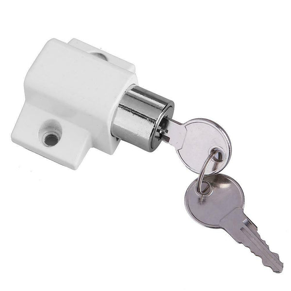 Zinc Alloy Child Safety Sliding Window Restrictor Press Lock with 2 Keys