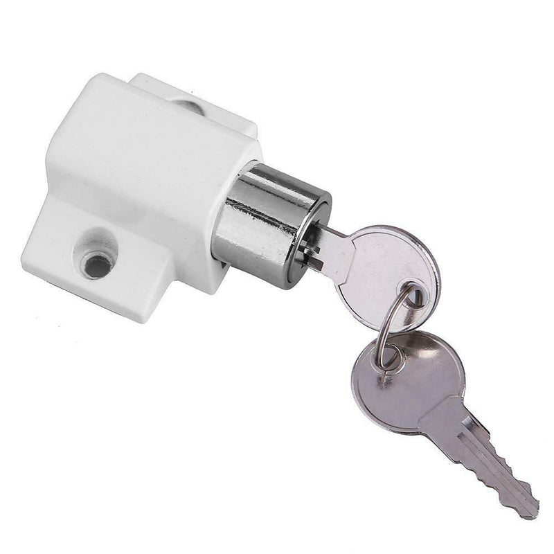 Zinc Alloy Child Safety Sliding Window Restrictor Press Lock with 2 Keys