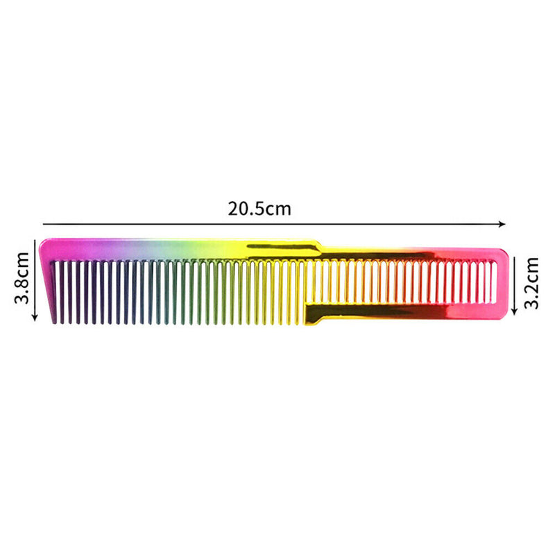 Haircut Hairdresser Comb Colorful Rainbow Comb Hairdressing Styling Tool A