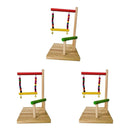 3PCS Bird Perch Stand Parrot Stand Parrots Platform Ladders Exercise Playstand