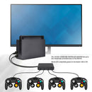 4 Port USB Gamecube N GC Controller Adapter Converter For Switch/Wii U /PC 3In1