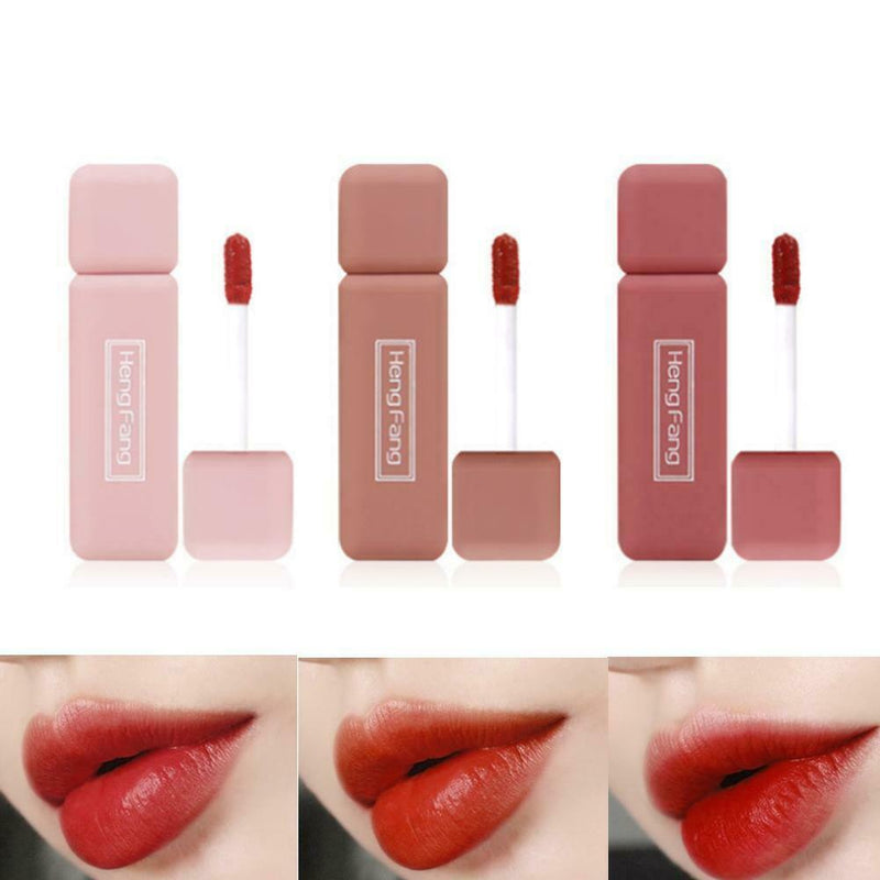 3Pcs/Set Strawberry Light Air Lip Glaze Makeup Beauty Cosmetic New Quality