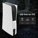 USB Hub with 5 USB A + 1 USB C Ports for PS5 PS5 Digital Edition White A